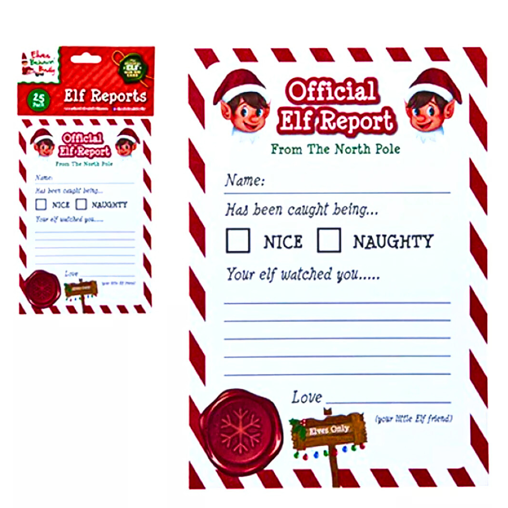 Elf Report Cards Pack of 25 - PoundToys