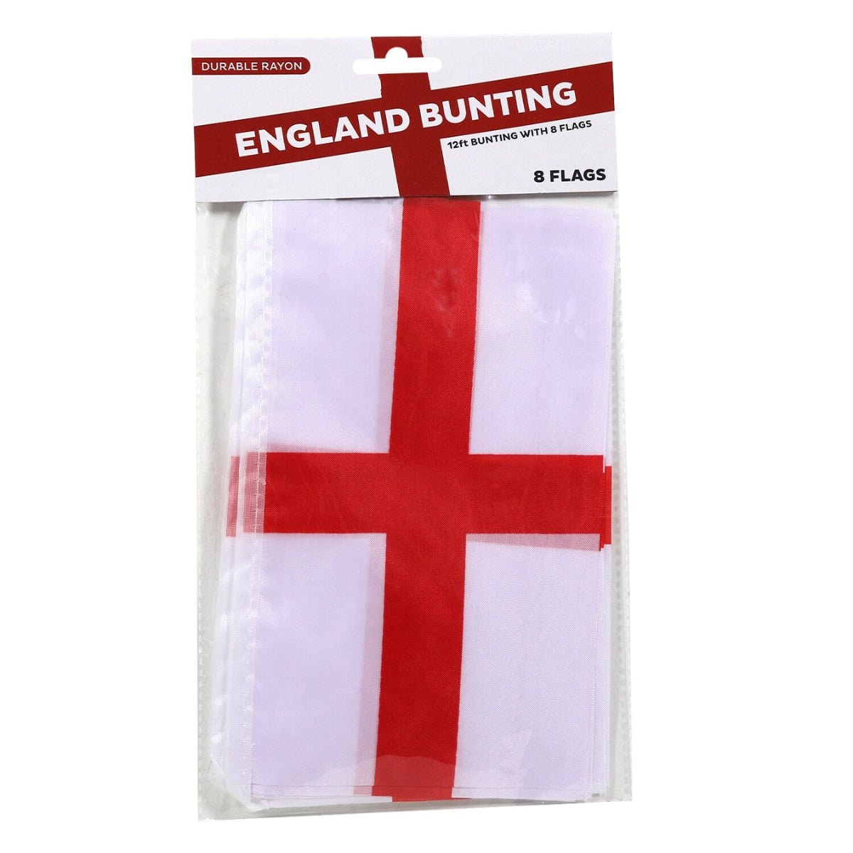 England Bunting 12ft with 8 Flags - PoundToys