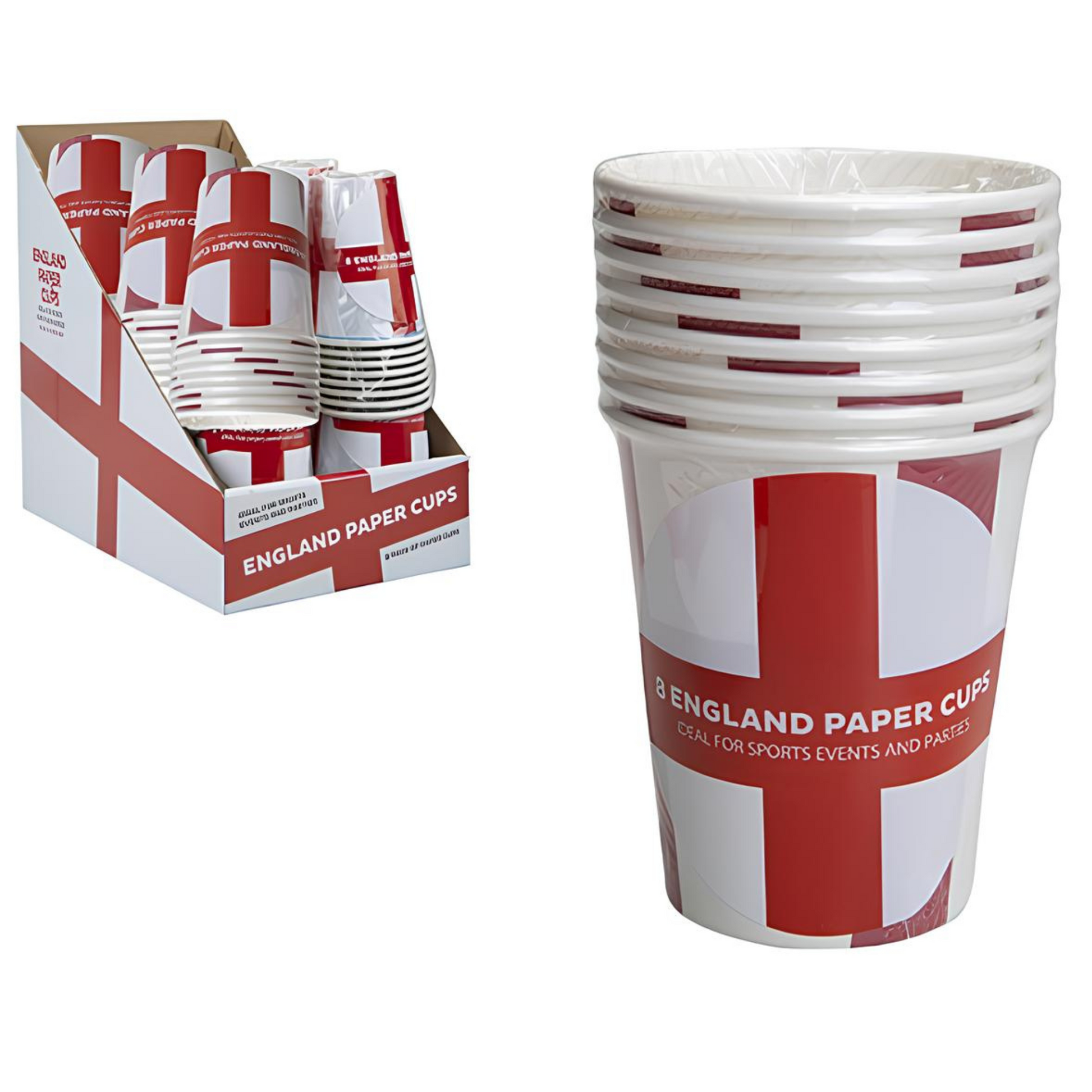 England Paper Cups 8 Pack - PoundToys