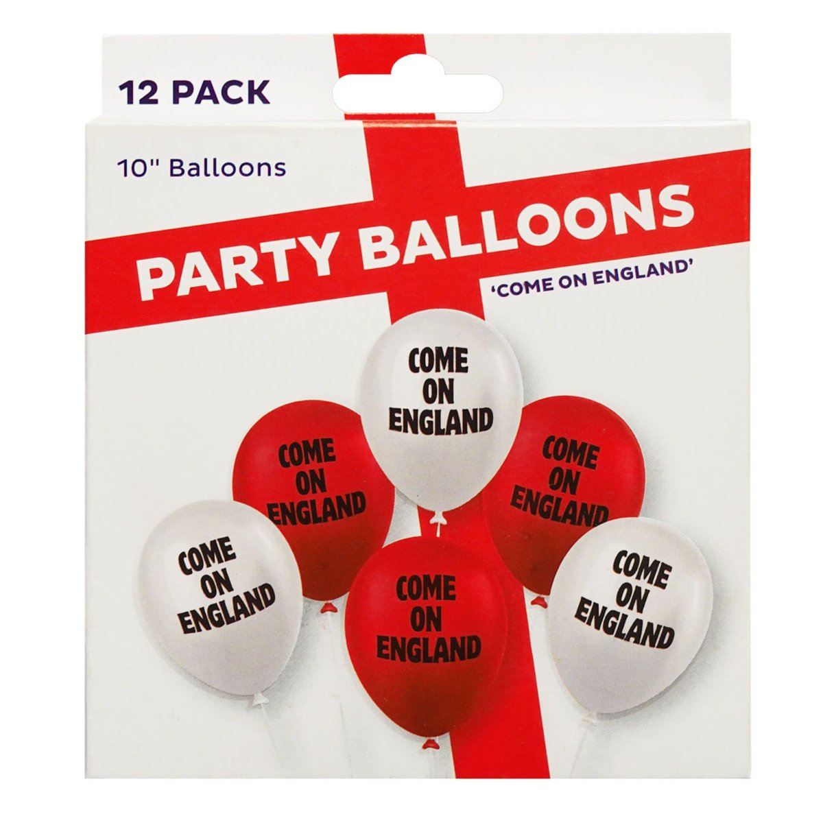 England Party Balloons 12 Pack - PoundToys