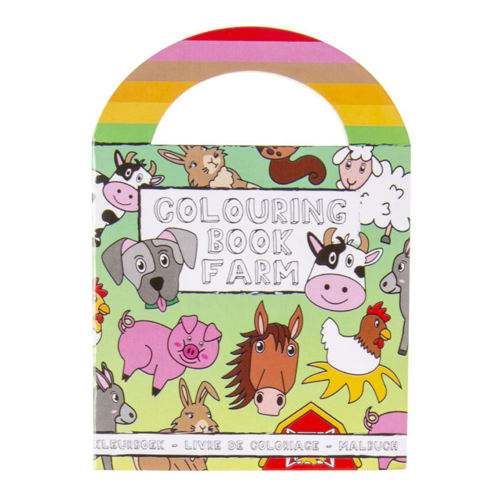 Farm Colouring Book With Stickers 13 x 9.5cm - PoundToys