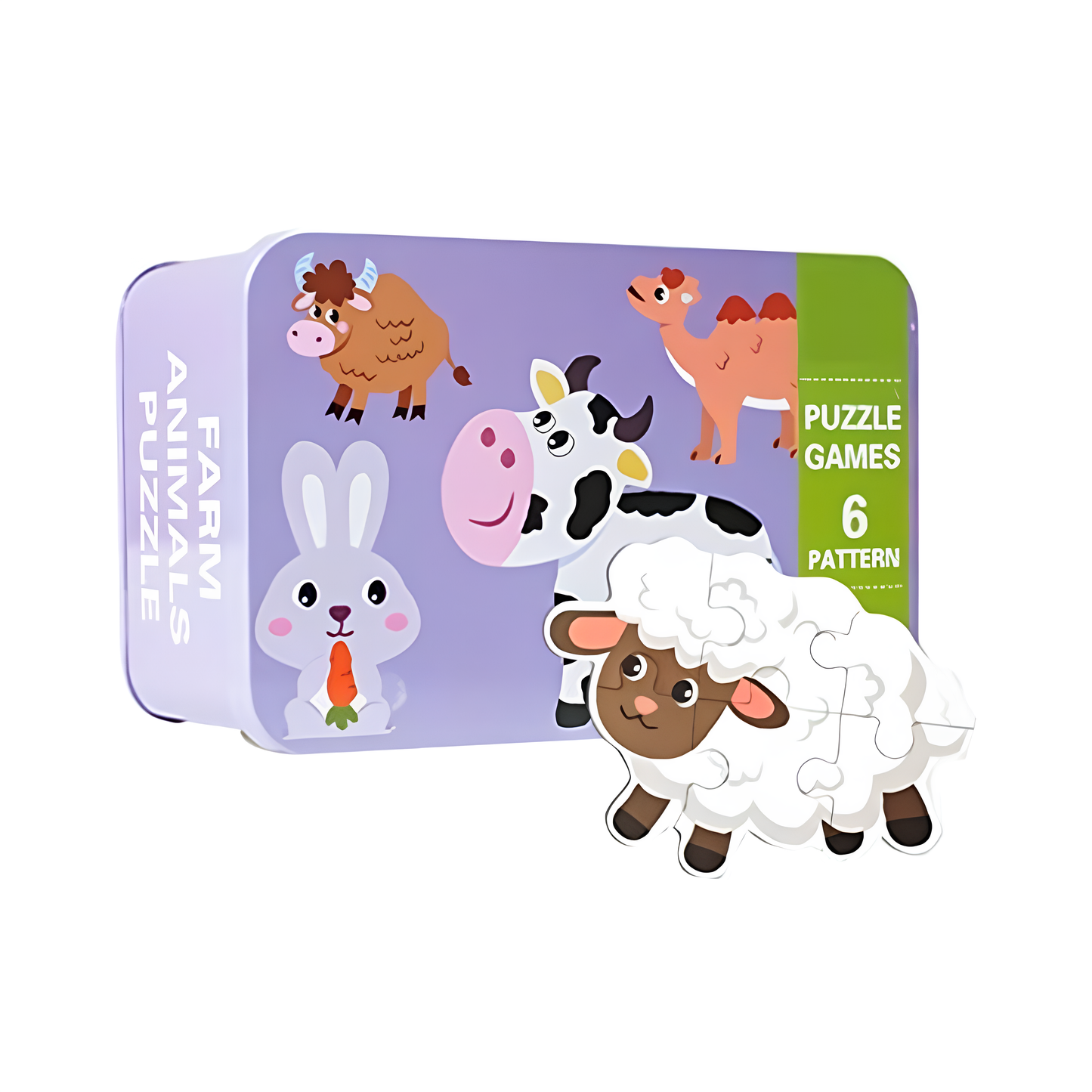 Farm Puzzle Tin 6-in-1 - PoundToys