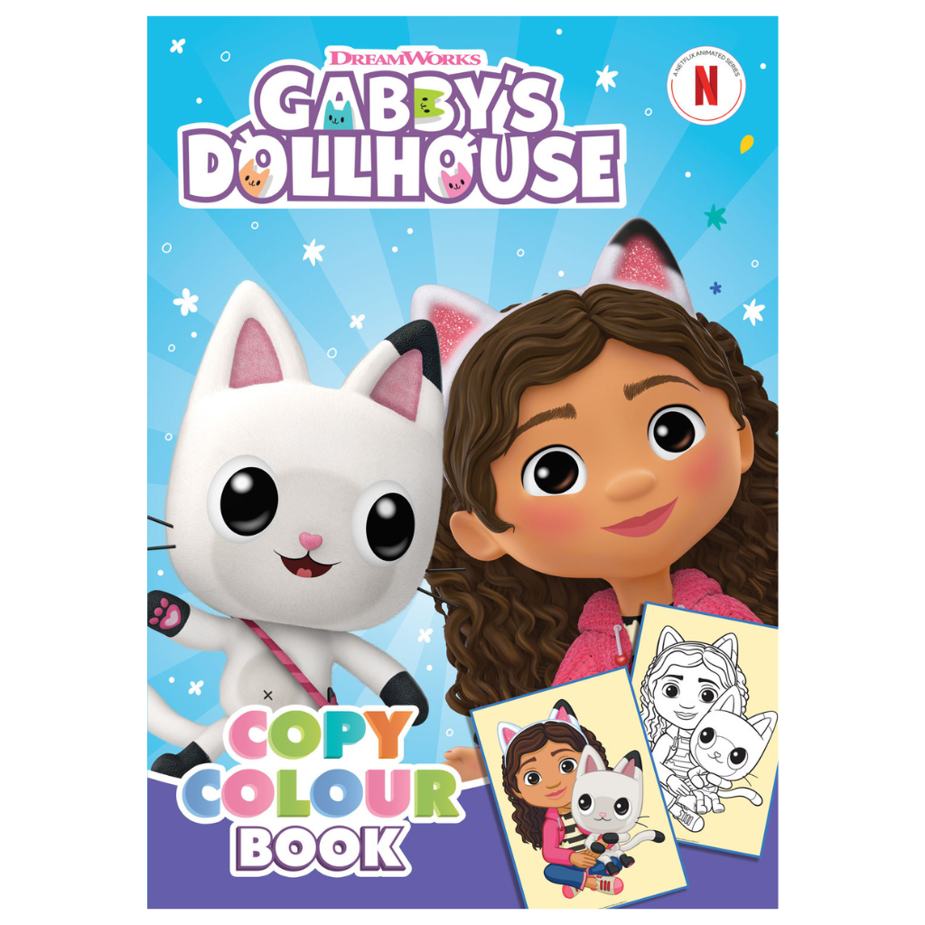 Gabby's Dollhouse Copy Colour Book - PoundToys