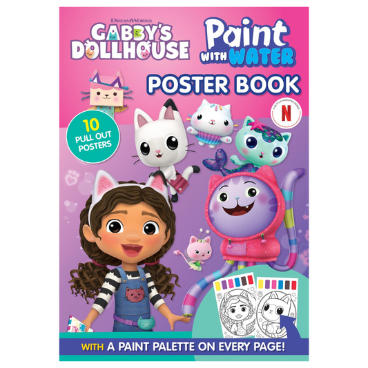 Gabby's Dollhouse Paint With Water Book - PoundToys