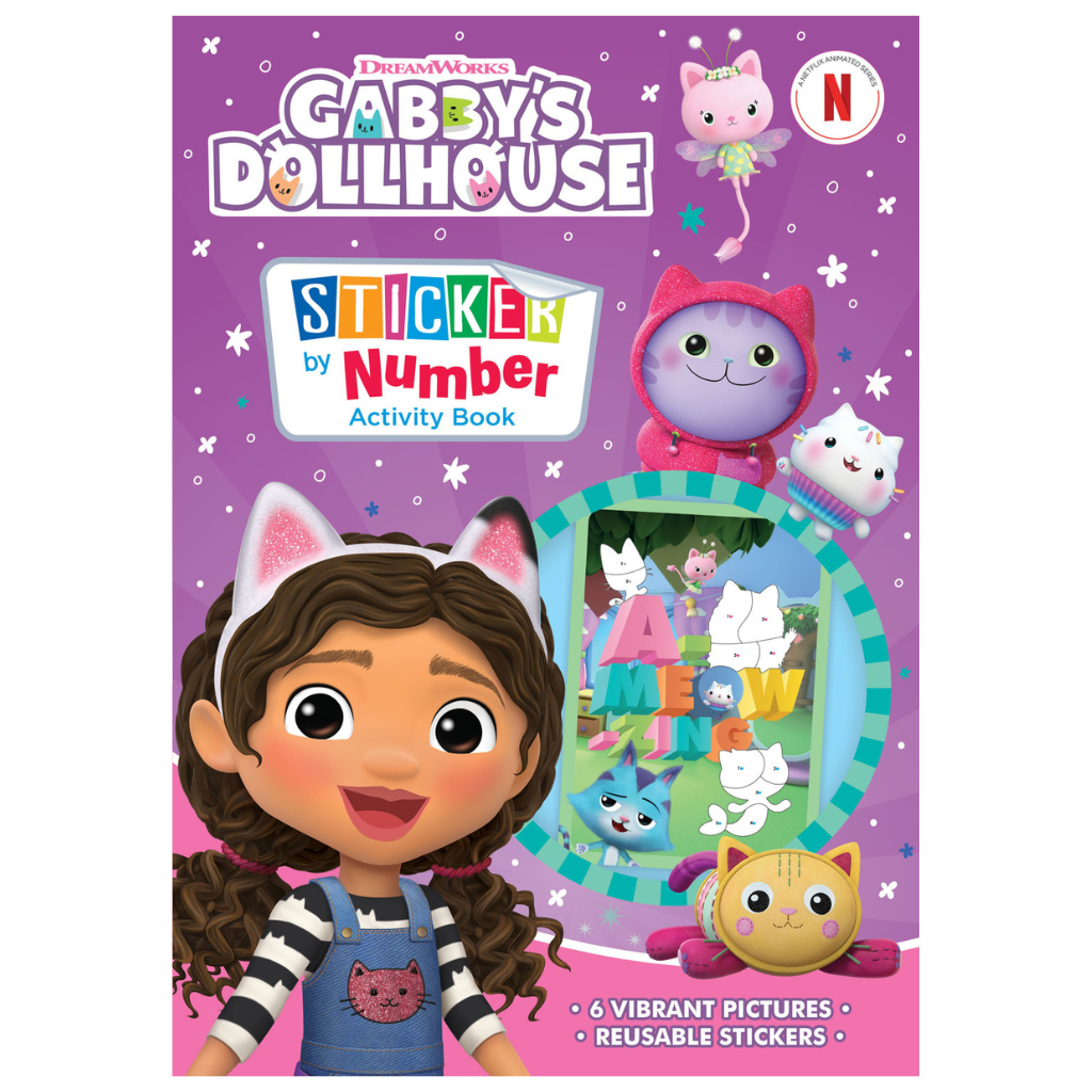 Gabby's Dollhouse Sticker By Numbers - PoundToys