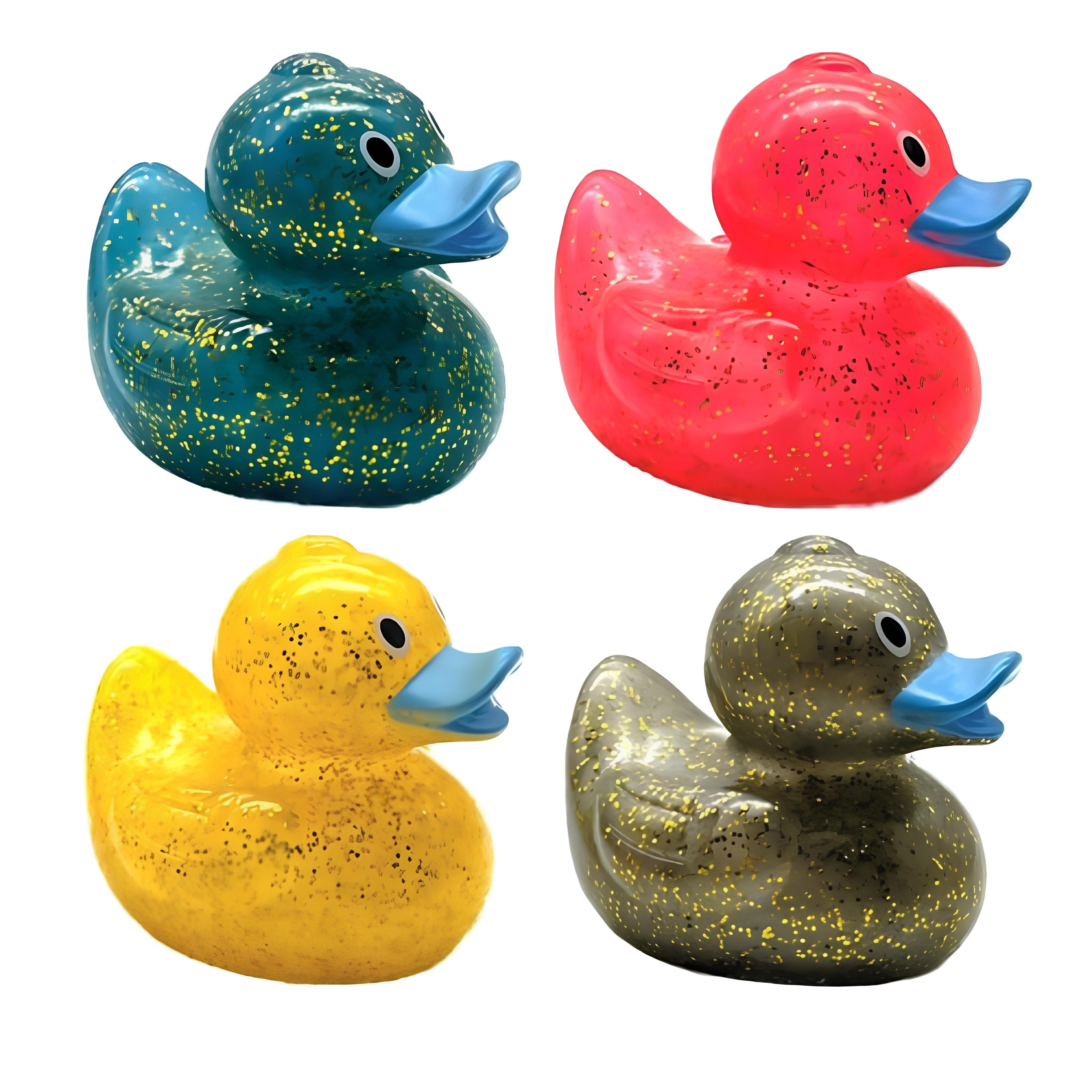 Glitter Ducks 5cm - PoundToys