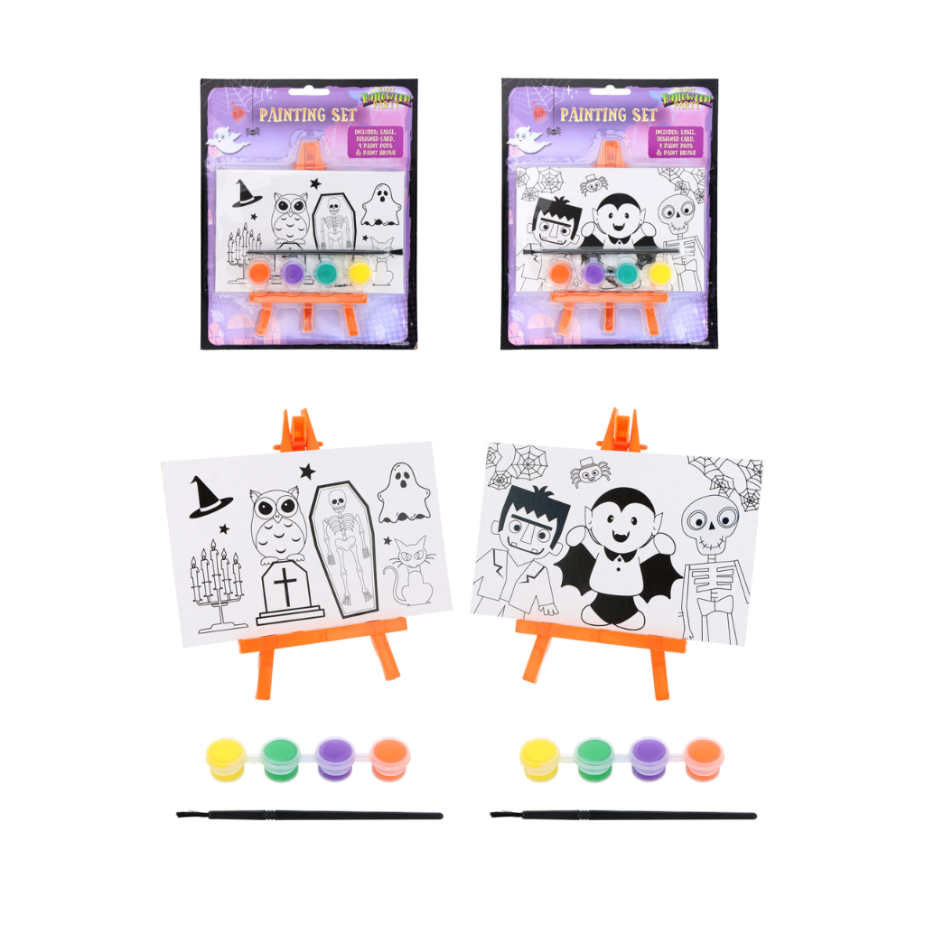 Halloween Art Paint Set 15cm x 10cm - PoundToys