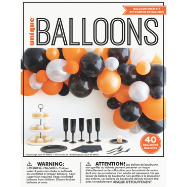 Halloween Balloon Arch Kit 40pc - PoundToys