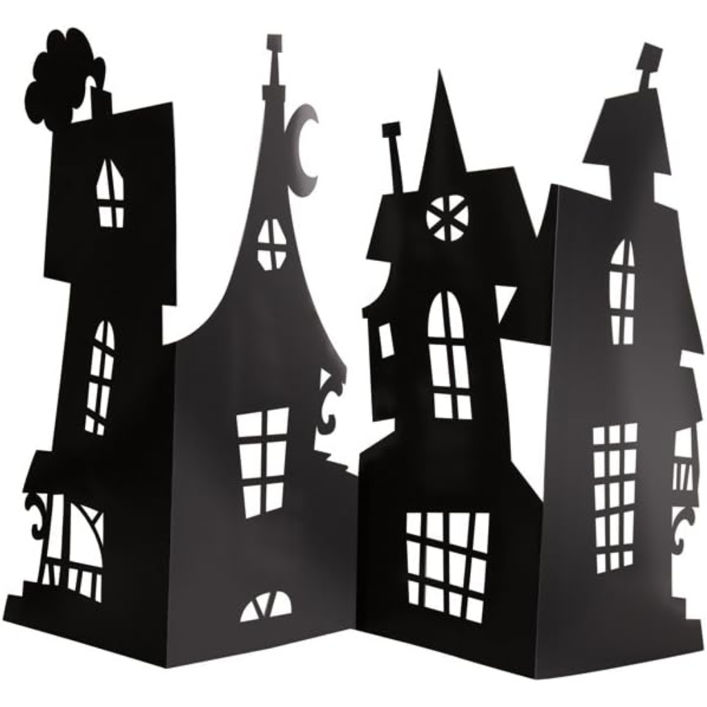 Haunted House Paper Centerpiece Halloween Decoration - PoundToys