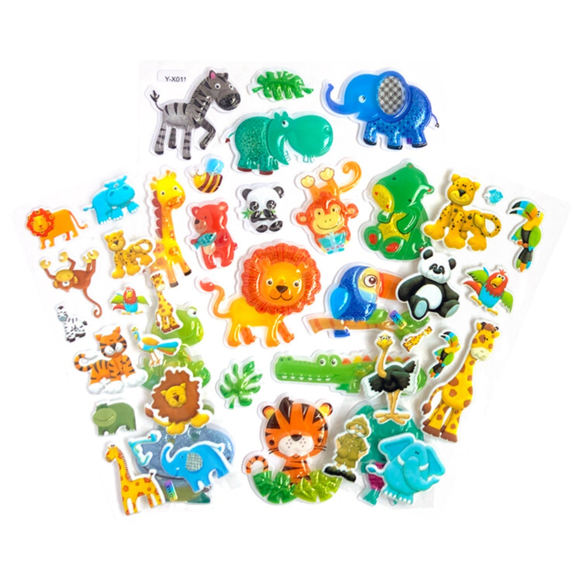 Jungle Puffy 3D Sticker Pack - PoundToys