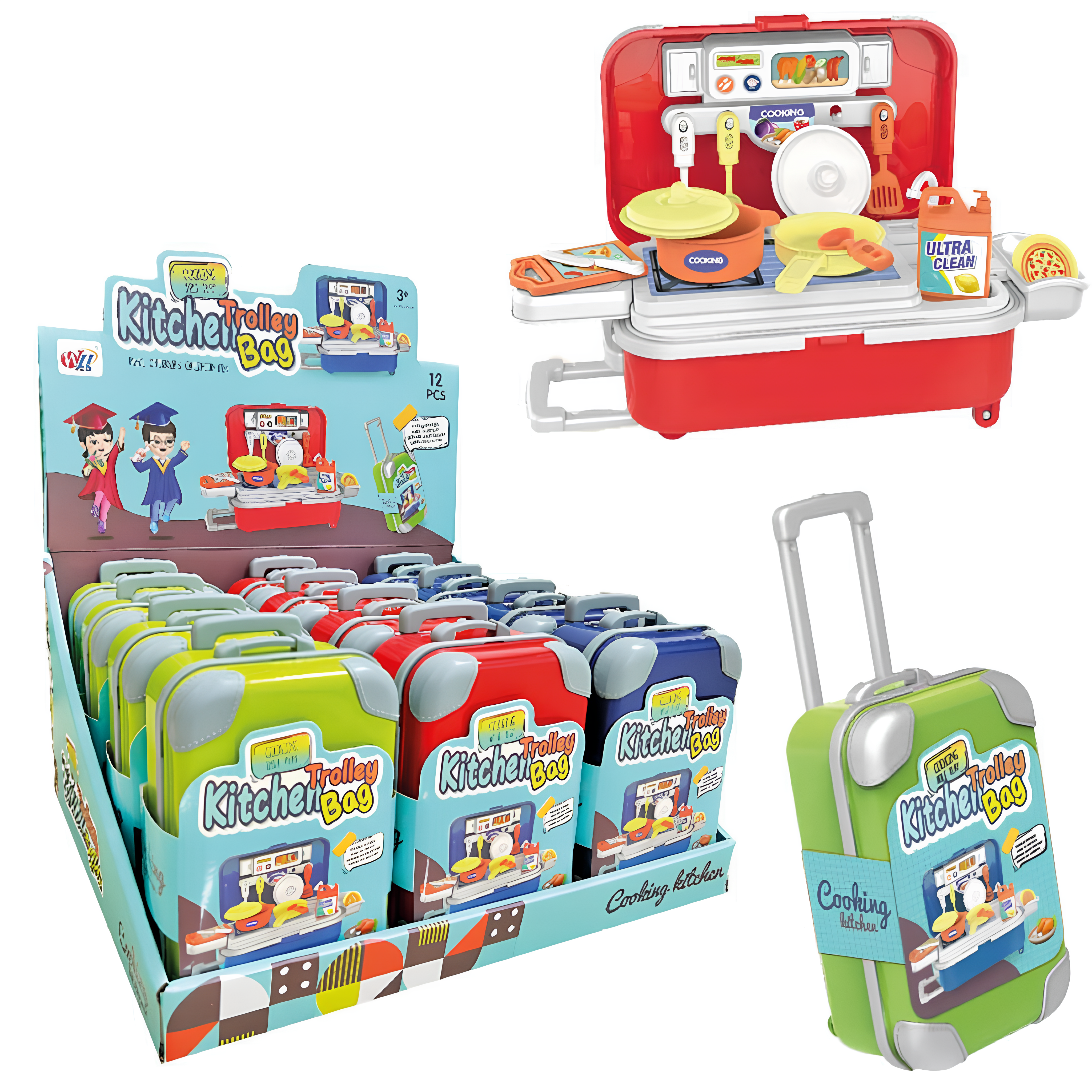 Kitchen Suitcase Playset - PoundToys