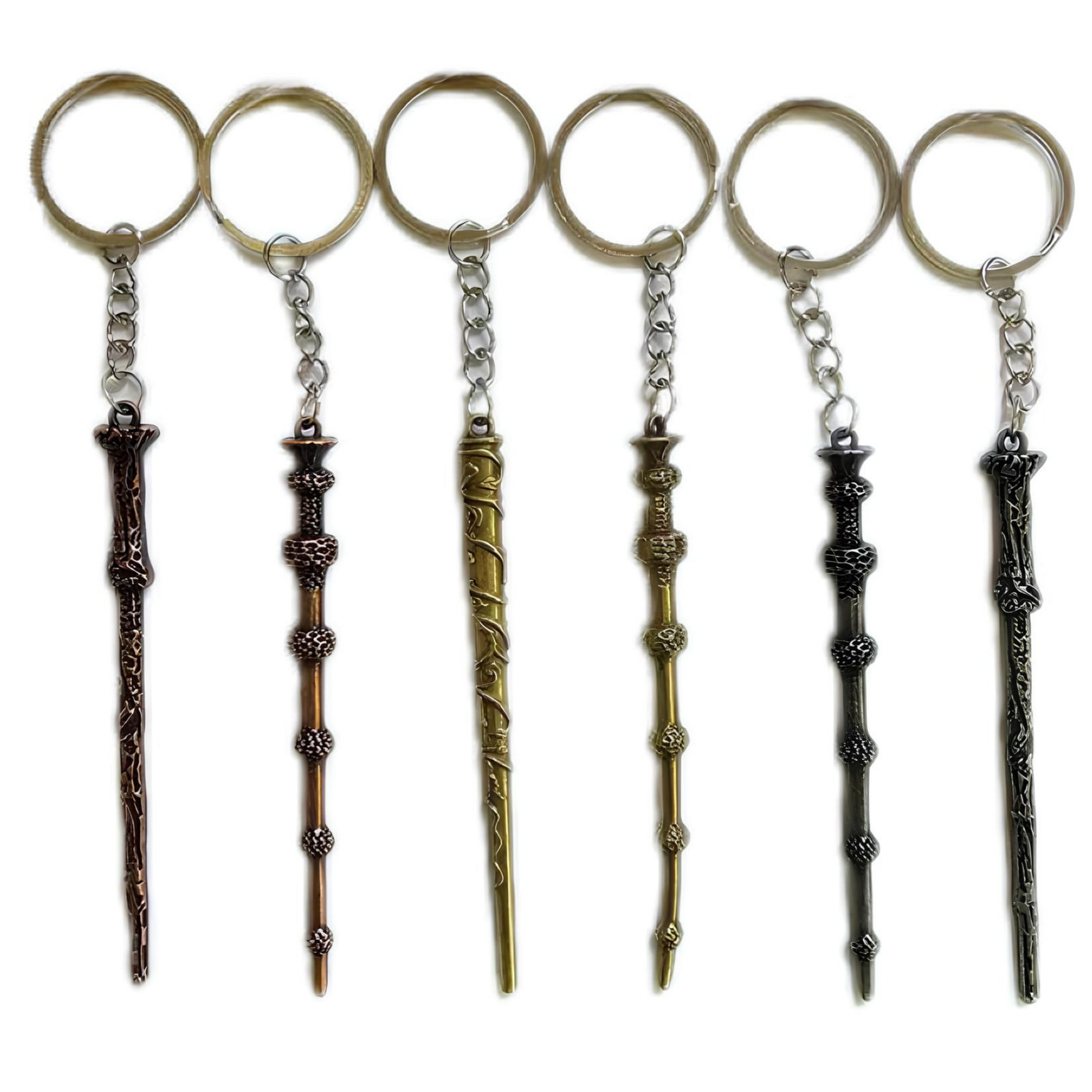 Metal Wizard Wand Keyring - PoundToys