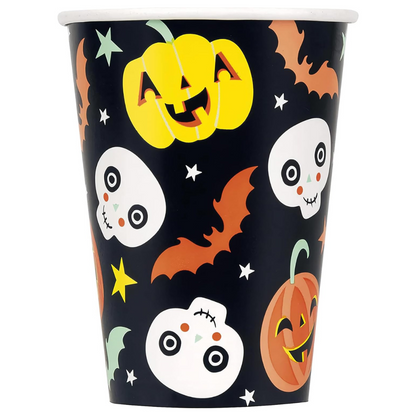 Pastel Pumpkin Halloween 12oz Paper Cups 6ct - PoundToys