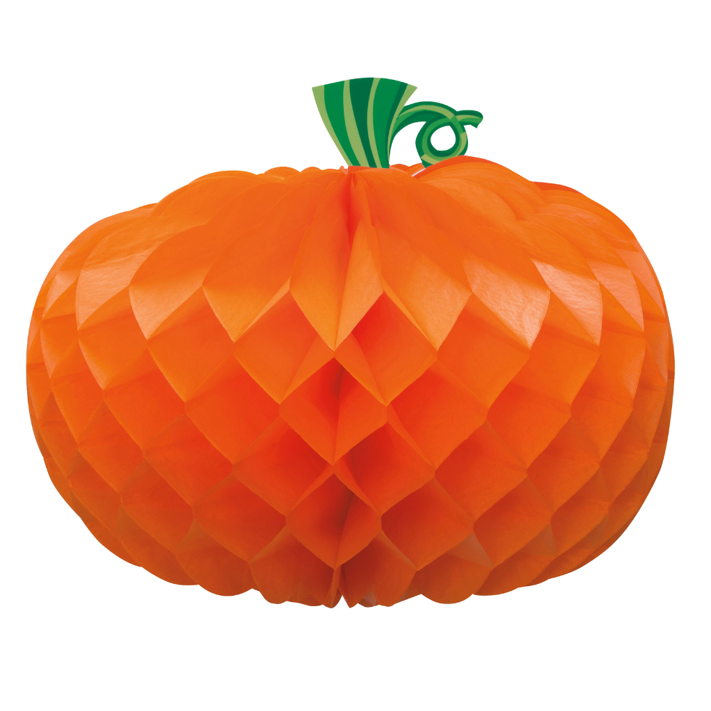 Pumpkin Shaped Honeycomb Centerpiece 10.75" - PoundToys