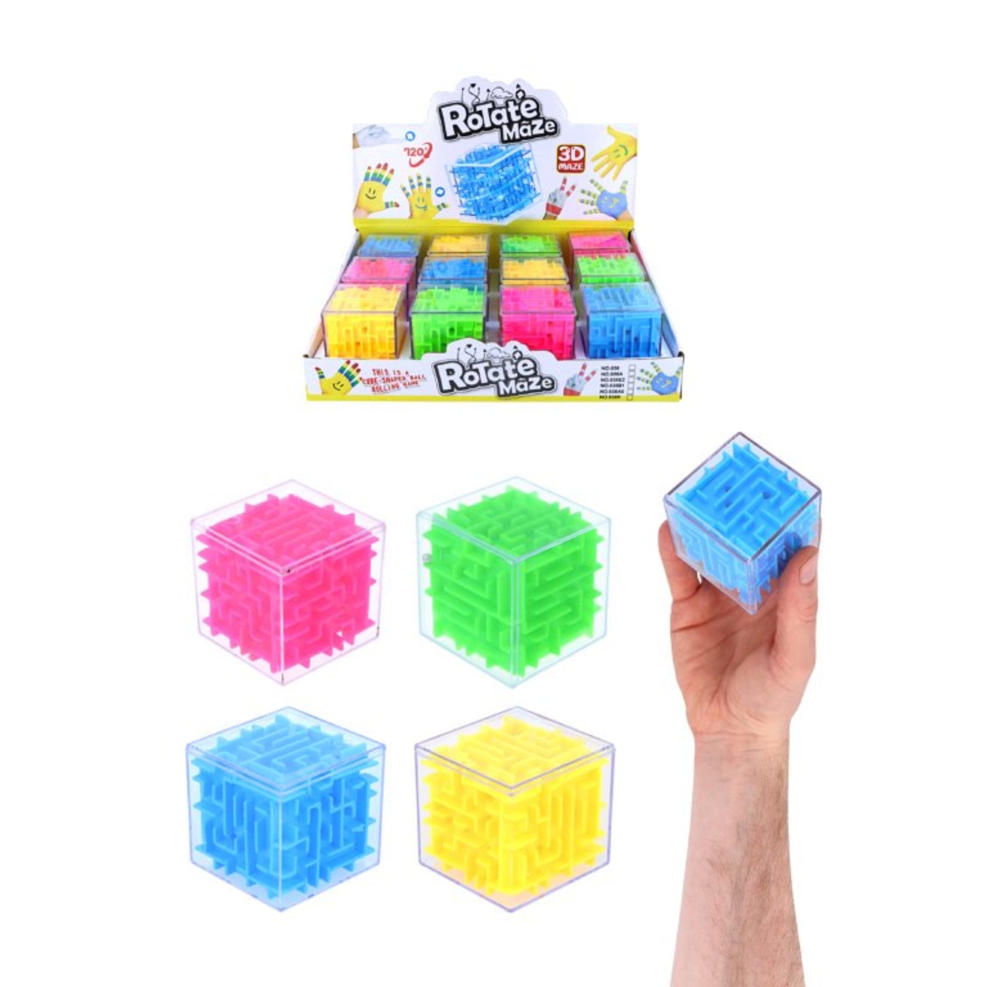 Puzzle Maze Cubes 3D - 5.3cm - PoundToys