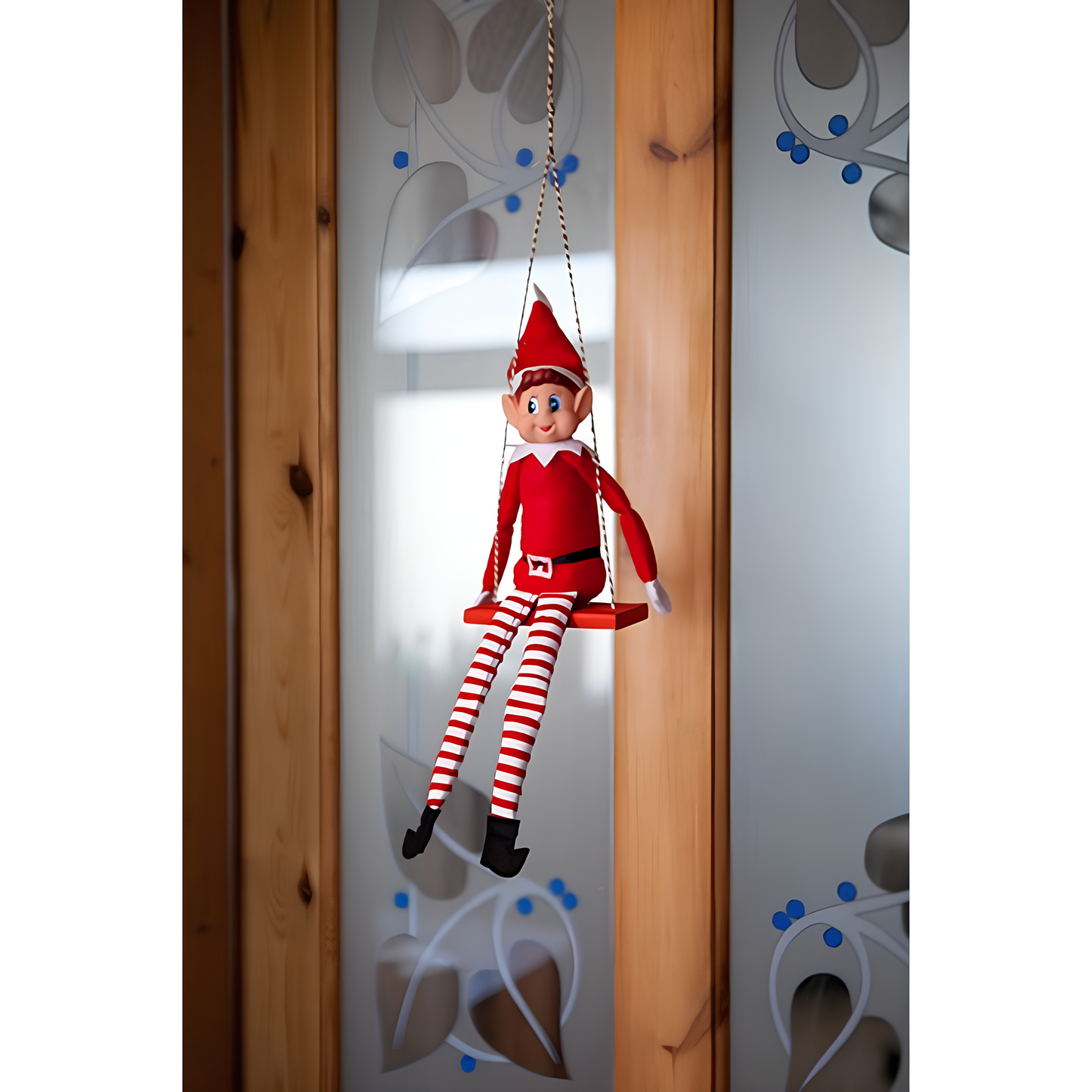 Red Long Leg Boy Elf With Hat 12" - PoundToys