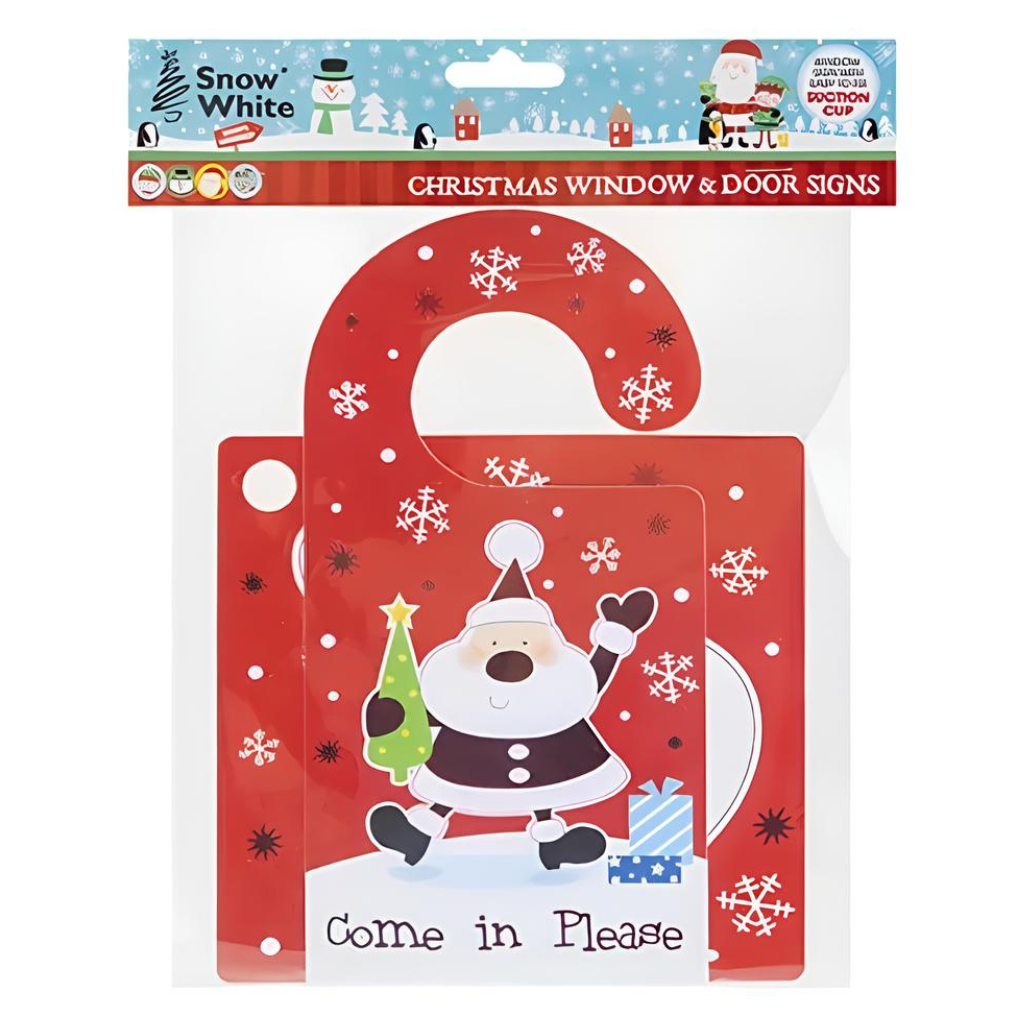 Santa Stop Here 2 Piece Set With Suction Hook - PoundToys