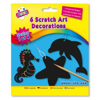 Scratch Art 6pk - Various Designs - PoundToys