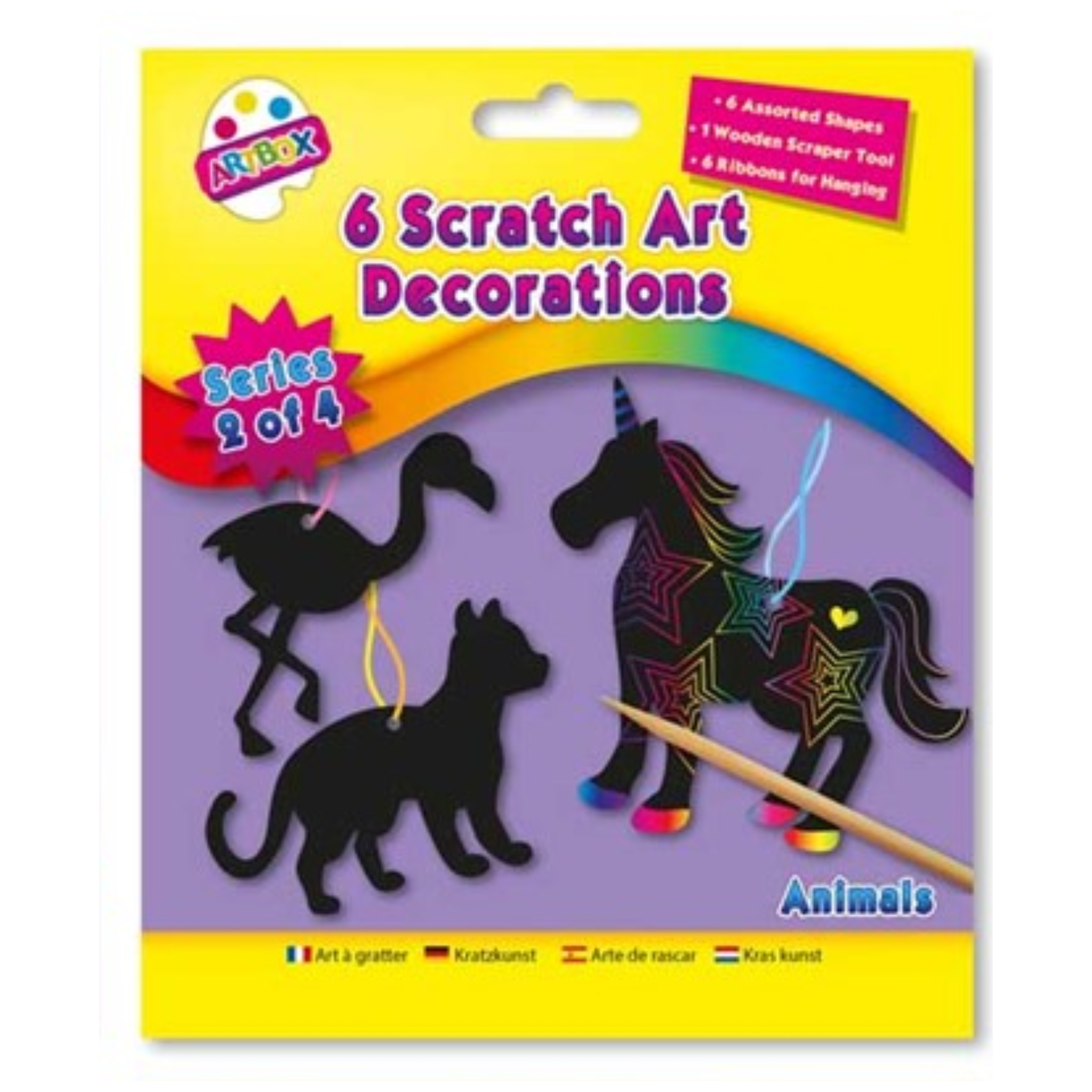 Scratch Art 6pk - Various Designs - PoundToys