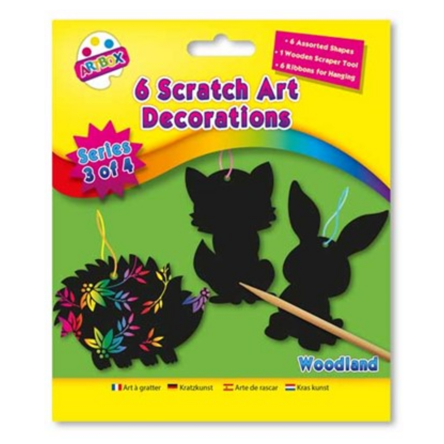 Scratch Art 6pk - Various Designs - PoundToys