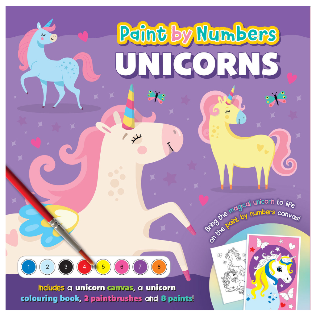 Unicorn Paint By Number Activity Kit - PoundToys