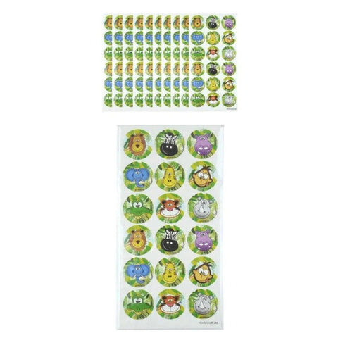 10 Large Jungle Sticker Sheets - PoundToys