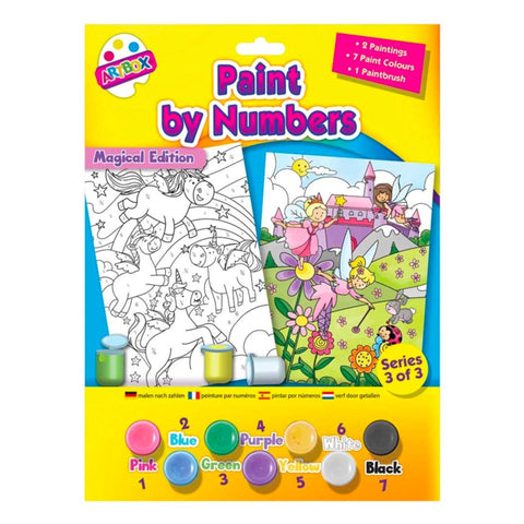 10 Piece Paint By Numbers Kit (3 Designs) - PoundToys