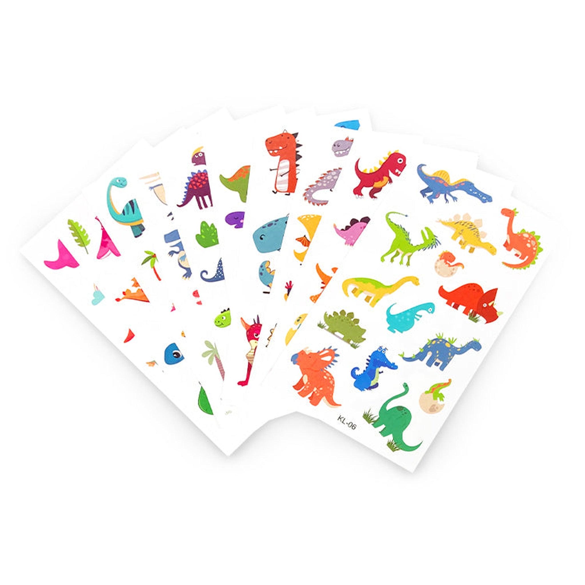 10 x Pack Dinosaur Mini Tattoo Sheets - PoundToys