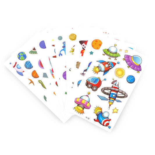 10 x Pack Outer Space Mini Tattoo Sheets - PoundToys