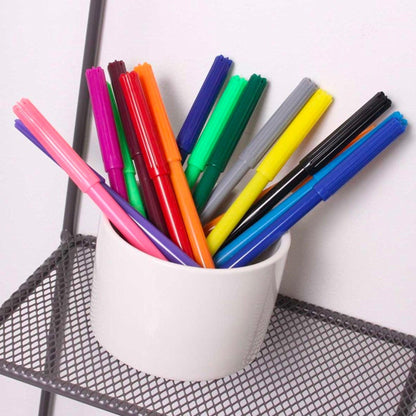 16 Fibre Colouring Pens Set - PoundToys