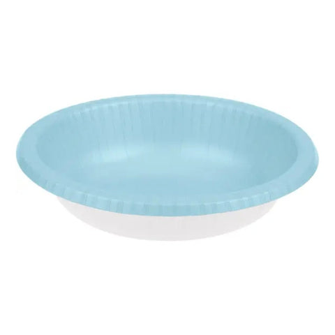 16 Pack Baby Blue Party Bowls - Kids Party Craft