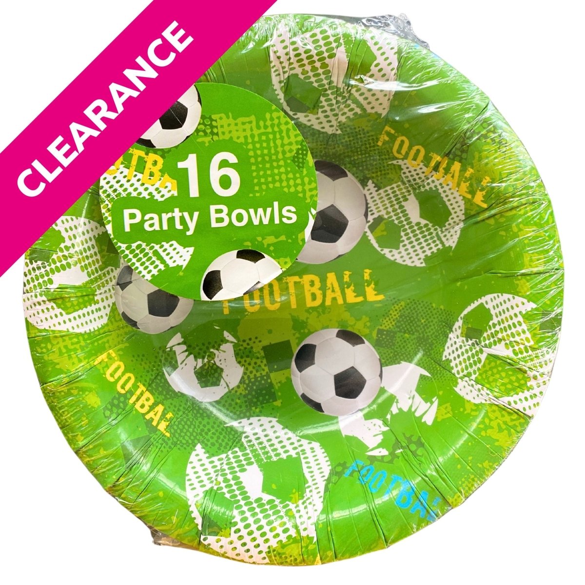 16 Pack Football Themed Party Bowls - PoundToys