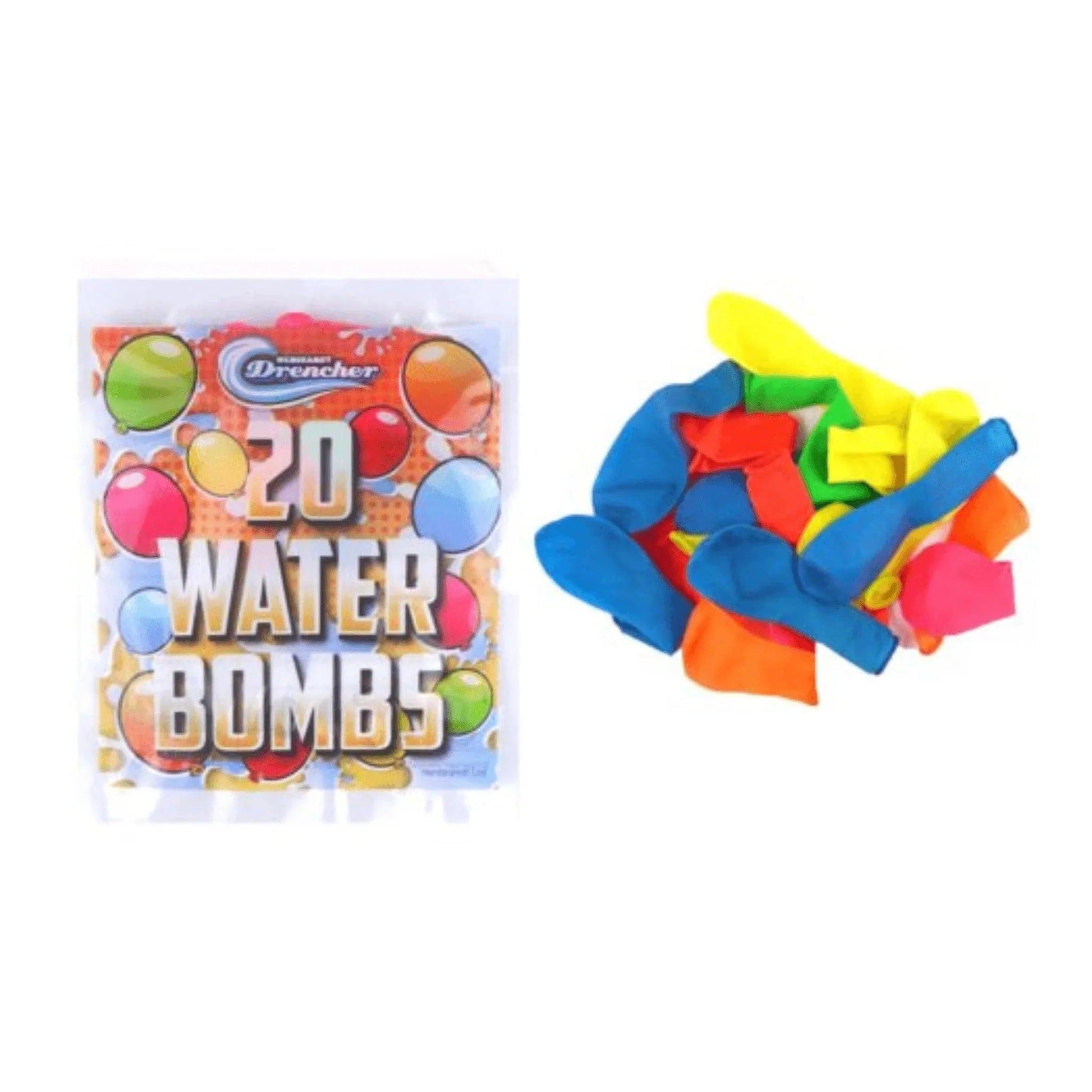 20 Pack of Water Bomb Balloons Neon - PoundToys