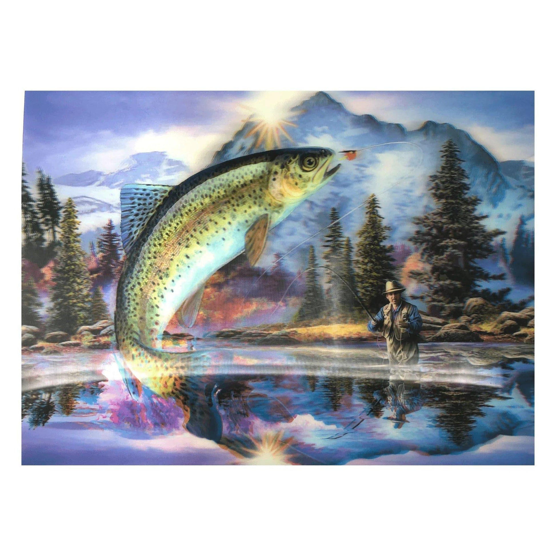 3D Large Placemats Fishing - PoundToys