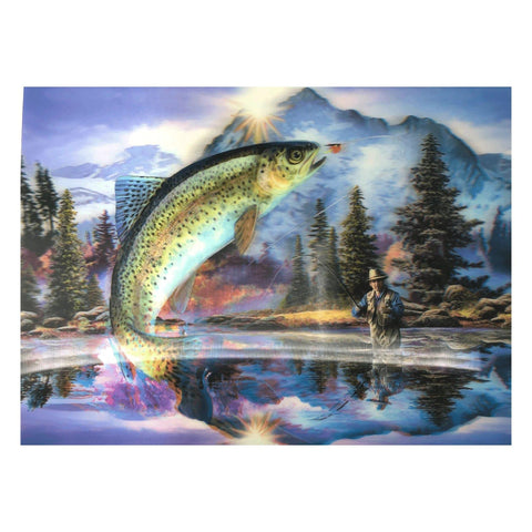 3D Large Placemats Fishing - PoundToys