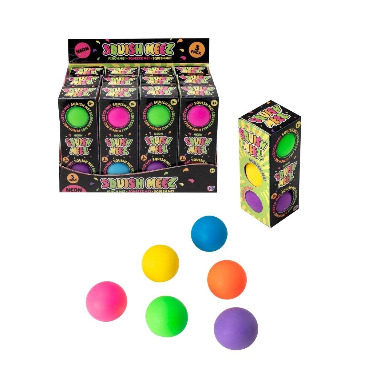 3pk Neon Super Squish Balls - PoundToys