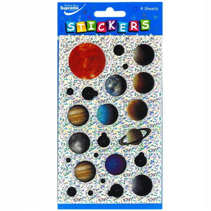 4 Pack Space Holographic Stickers - PoundToys