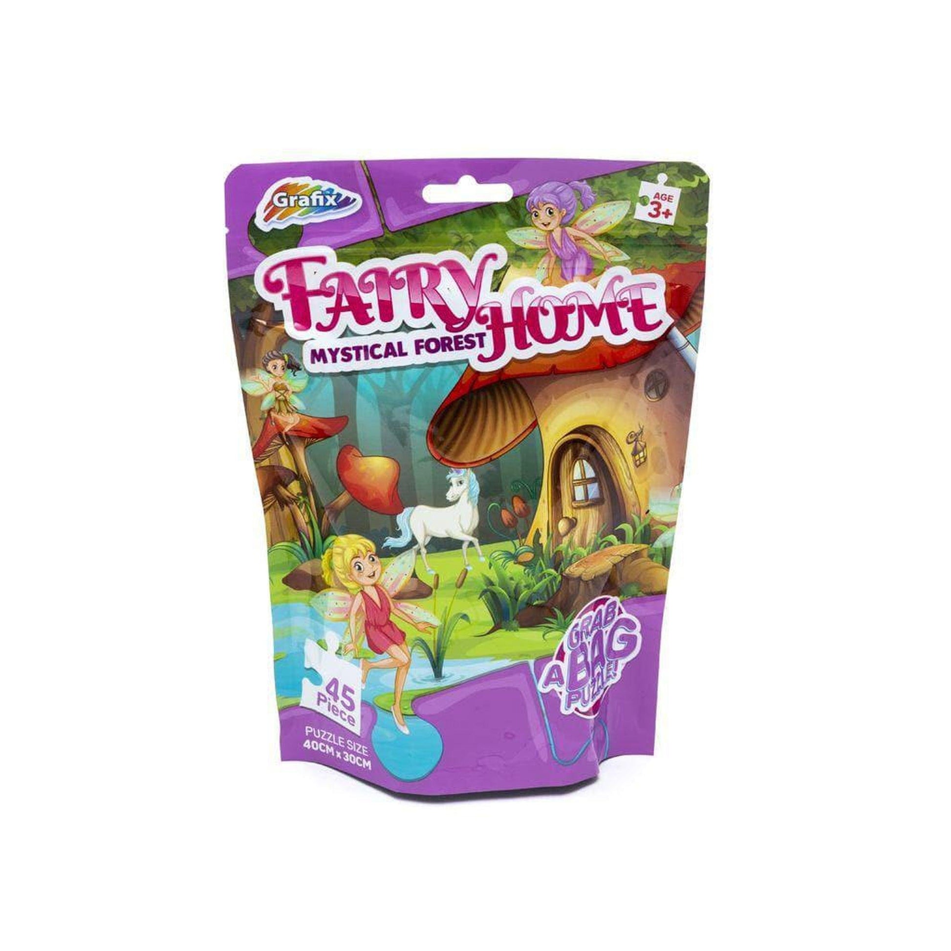 45 Piece Jigsaw Puzzle Fairy Home Mystical Forest - PoundToys