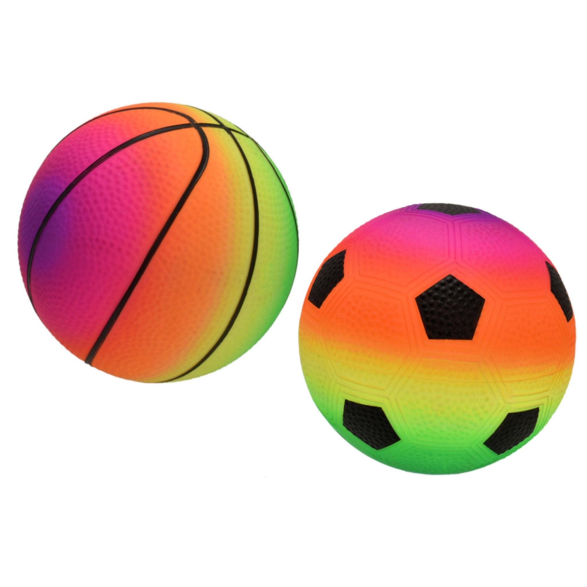 5" Rainbow PVC Ball - PoundToys