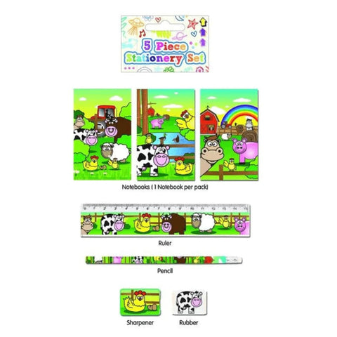 5pc Farm Stationery Set - PoundToys