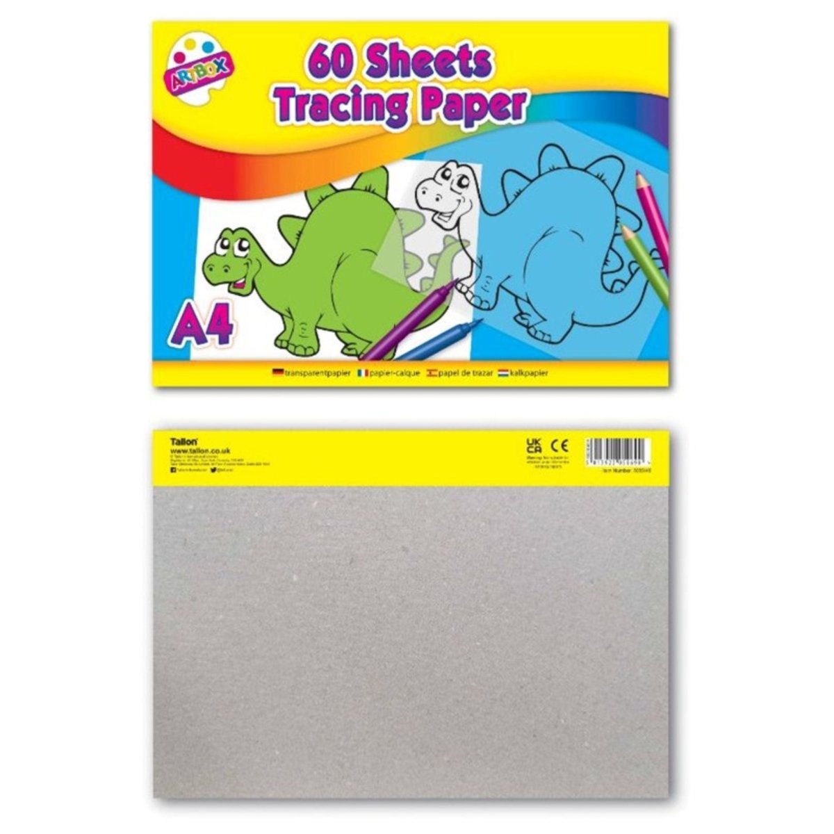 60 Sheets of A4 Tracing Paper Pad - PoundToys