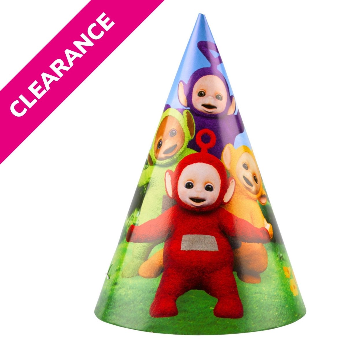 8 Pack Teletubbies Fun party hats - PoundToys