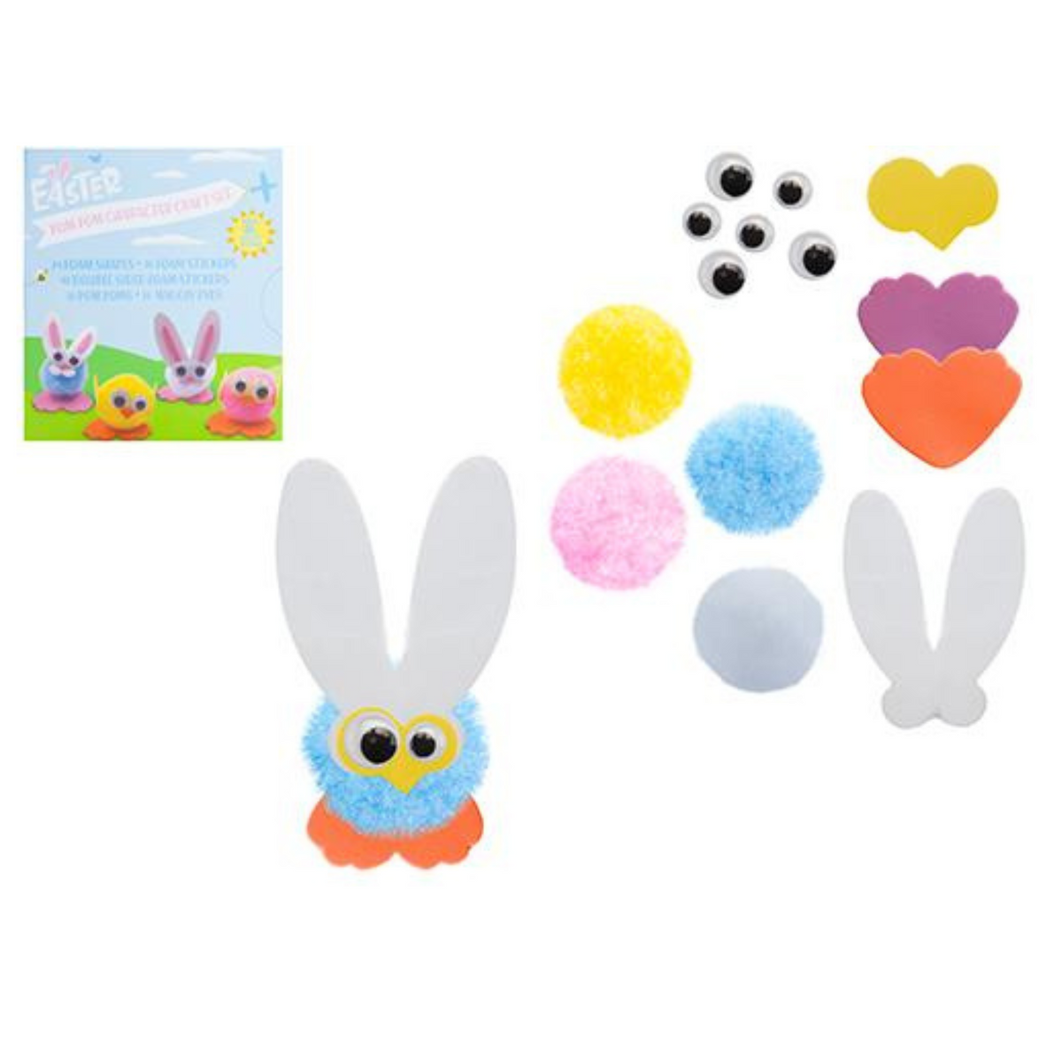 Pom Pom Character Easter Craft Set