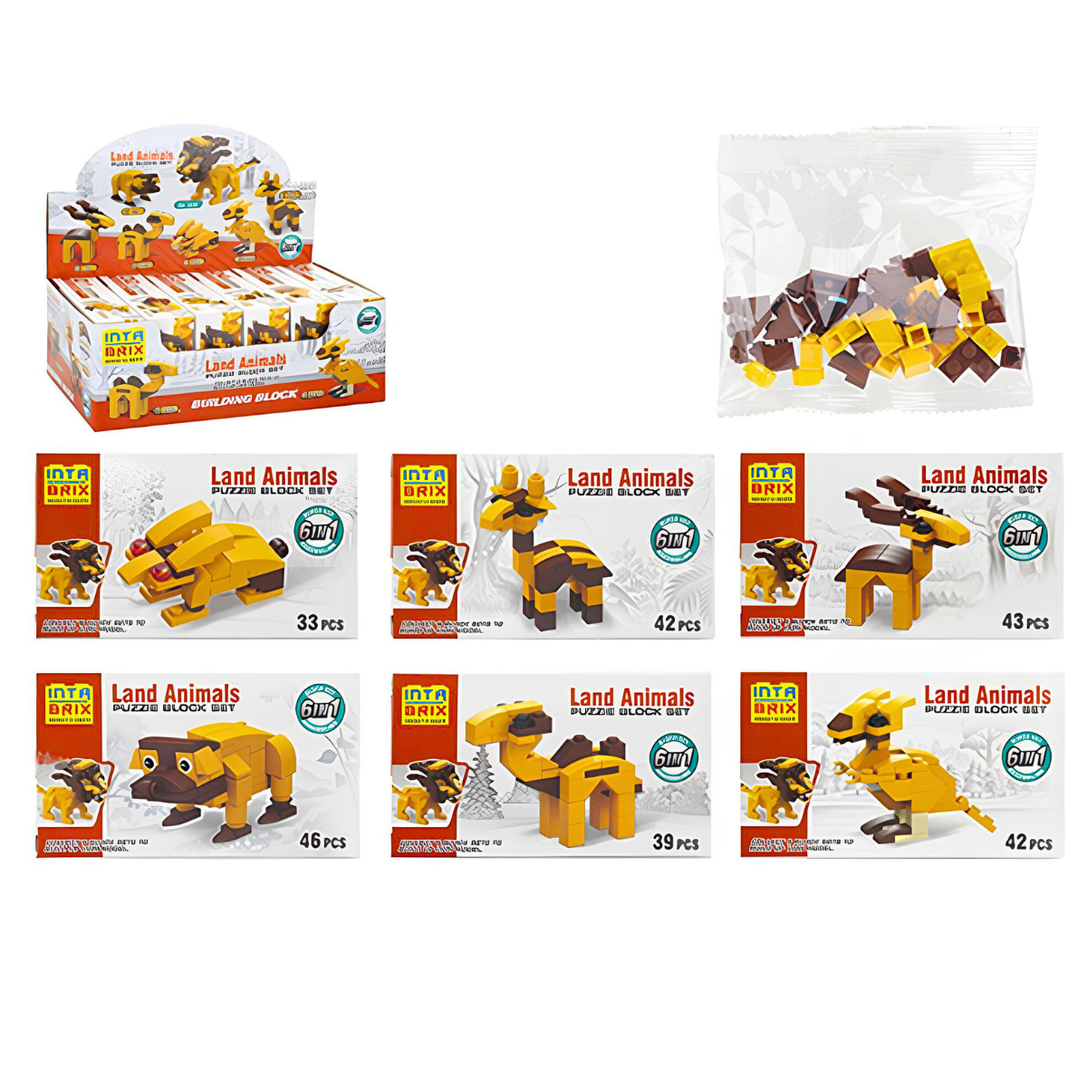 Wild Animal Brick Sets