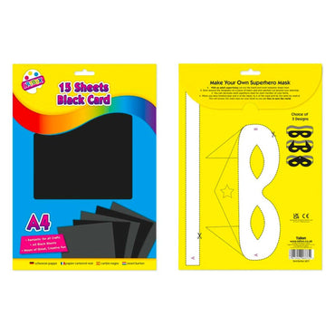 A4 Black Activity Card Sheets (15 Pieces) - PoundToys