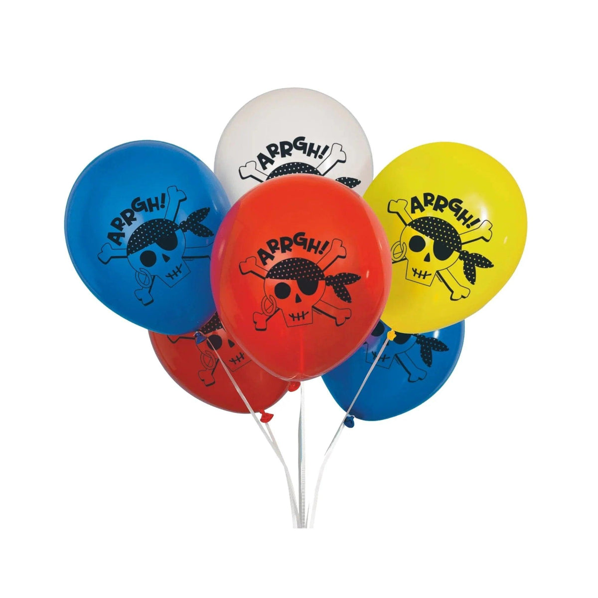 Ahoy Pirate 12" Latex Balloons - PoundToys