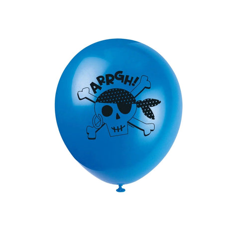 Ahoy Pirate 12" Latex Balloons - PoundToys