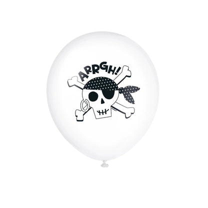 Ahoy Pirate 12" Latex Balloons - PoundToys