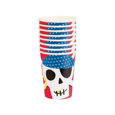 Ahoy Pirate 9oz Cups 8pk - PoundToys