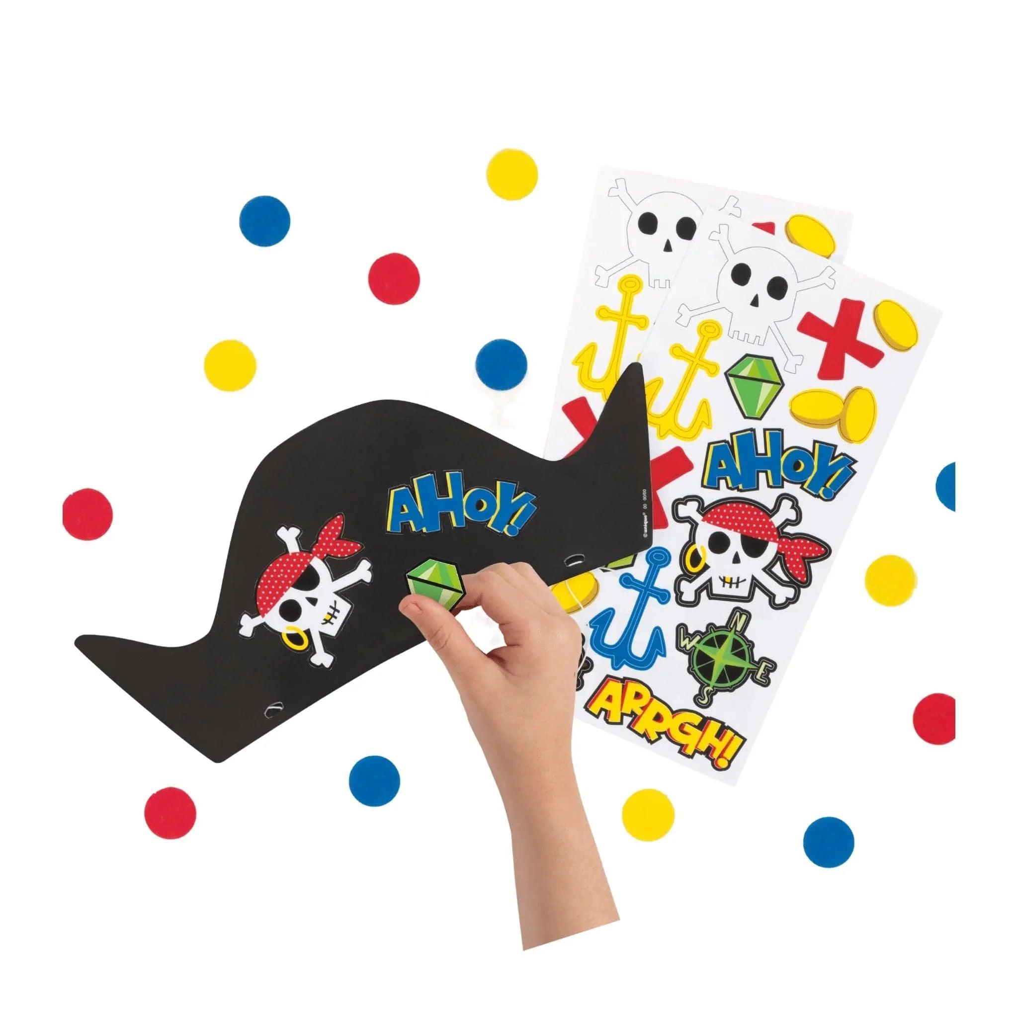 Ahoy Pirate Party Hats 8pk - PoundToys